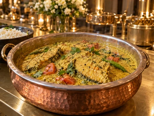 Fish Besara presented at a premium catered event