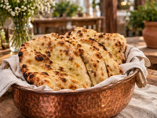 Tandoori Naan presented at a premium catered event